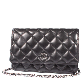 CHANEL シャネル バッグ コピー ショルダーバッグ A33814 クラシック ラムスキン ブラック